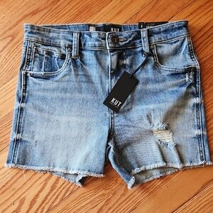 Kut from the Kloth Light Blue Distressed Jean Shorts